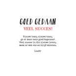 Zomaar kaart goed gedaan trots succes wegwijzers hartjes 3