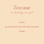 Zomaar kaart met kip en hooi om hoi te zeggen 3