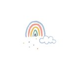 Zomaar kaart regenboog wolk sterkte dikke knuffel 2