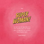 Zomaar kaart you're a SUPERWOMAN in comic stijl 3