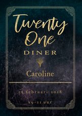 21 diner party goud