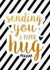 Beterschap - sending you a paper hug