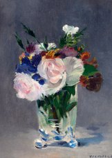 Claude Monet. Bloemen in een kristallen vaas