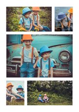 Collage Kinderfeestje met 5 foto's