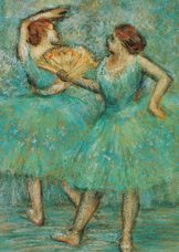 Edgar Degas. Twee danseressen