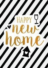 Felicitatie - new home gold 
