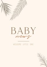 Felicitatiekaart baby news welcome little one