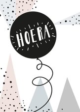 Felicitatiekaart Hoera hipperdestip