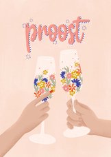  Felicitatiekaart proost op jullie