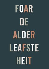 Fryske kaart Heitedei 'foar de alderleafste heit' 