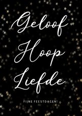 Geloof, hoop & liefde - Christelijke nieuwjaarskaart 