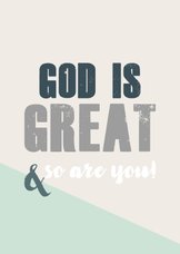 God is great - BF