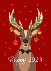 Grappig en lieve Rudolf wenst jullie een fijn en happy 2023