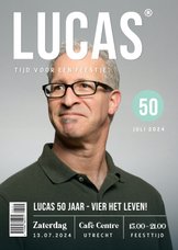 Grappige tijdschrift magazine uitnodiging met eigen foto