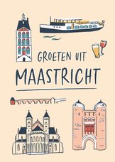 Groeten uit Maastricht gebouwen 