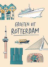 Groeten uit Rotterdam gebouwen 