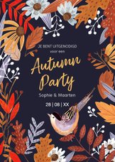 Herfstbladeren feestje Autumn party