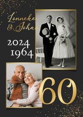 Jubileumfeest 60 jaar foto goud spetters