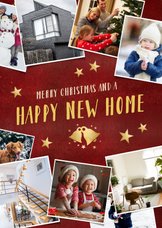 Kerst verhuiskaart fotocollage happy new home