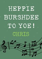 Leuke verjaardagskaart met tekst: Happy burshdee to yoe!