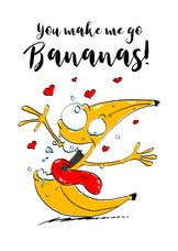 Liefdeskaart Bananas