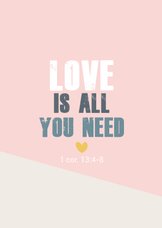Love is all you need -BF