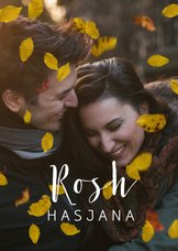 Nieuwjaarskaart Rosh Hasjana met eigen foto