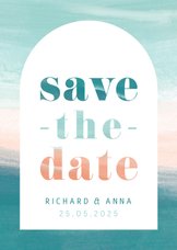 Save the date abstract strand 