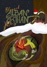 Seizoenskaart - Alban Arthan - Yule kerstkaart voor pagans