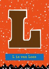 Sinterklaaskaart choco L