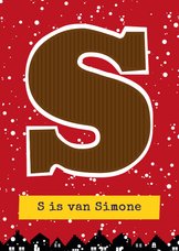 Sinterklaaskaart choco S