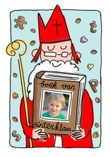 Sinterklaaskaart met het grote sinterklaasboek 