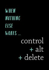 Sterkte control alt delete