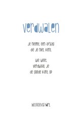 Succes gedicht verdwalen