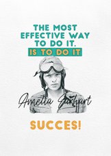 Succeskaart - Amelia Earhart