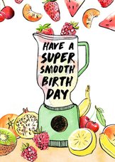 Super smooth verjaardagskaart fruit