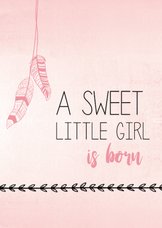 Sweet little girl is born...