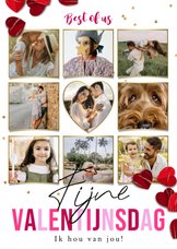 Trendy valentijnskaart 'Best of us' highlights collage hart