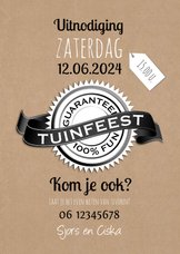 Tuinfeest 100% fun-isf