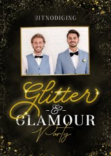 Uitnodiging Glitter & Glamour party foto