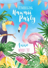 Uitnodiging Hawaii Party