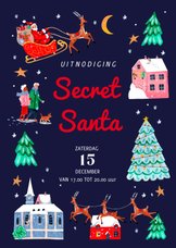 Uitnodiging Secret Sant Kerstborrel