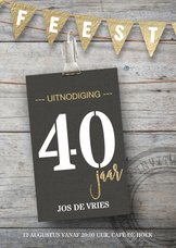 Uitnodiging verjaardag 30 40 50 jaar