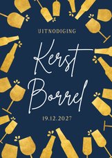 Uitnodiging zakelijke kerstborrel met bier en wijn