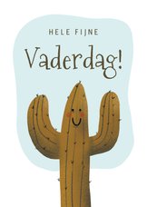 Vaderdagkaart met vrolijke cactus