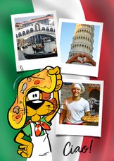 Vakantie Loeki in Italië pizza - A