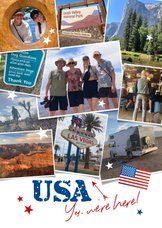 Vakantiekaart Amerika fotocollage