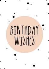 Verjaardag - Birthday wishes - Roze stipjes