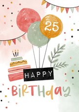 Verjaardagskaart 25 Jaar | Kaartje2Go