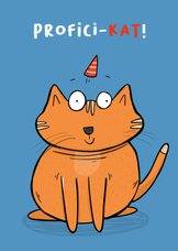 Verjaardagskaart Profici-Kat met je verjaardag!